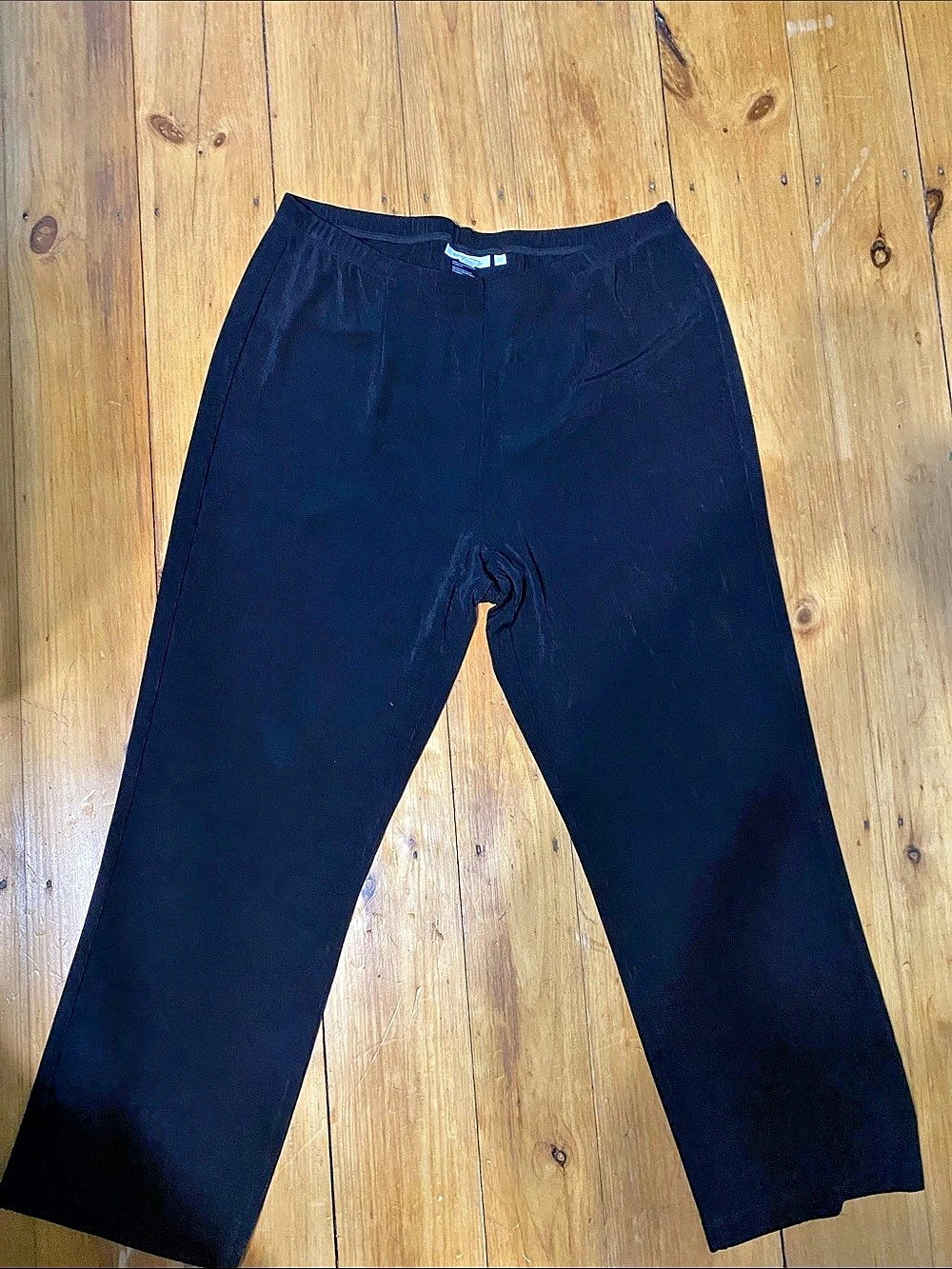 Chico's Travelers No Tummy Pants Black Size 2 petite great condition!